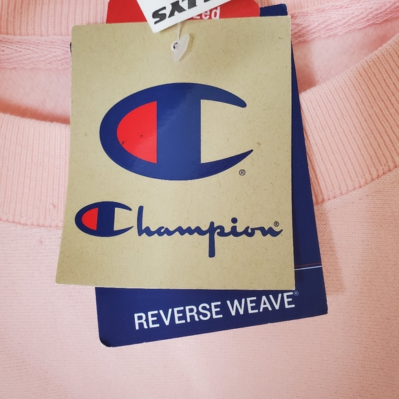 Champion reverse weave womens plus size fleece  peach sweatshirt 2X - Picture 4 of 7